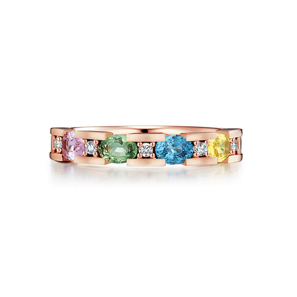 Roseedor Dolce Line Multi-Sapphire Ring_222200012