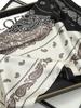 Eșarfe de modă pentru femei șal imprimat din satin de mătase Hijab eșarfă Bandana feminină 70*70cm șal pătrate de marcă de lux Esarfe pentru doamne