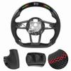 Koolstofvezel LED Schakelverlichting Display Stuurwiel Geschikt voor MK2 TTS TTRS MK3 2015+