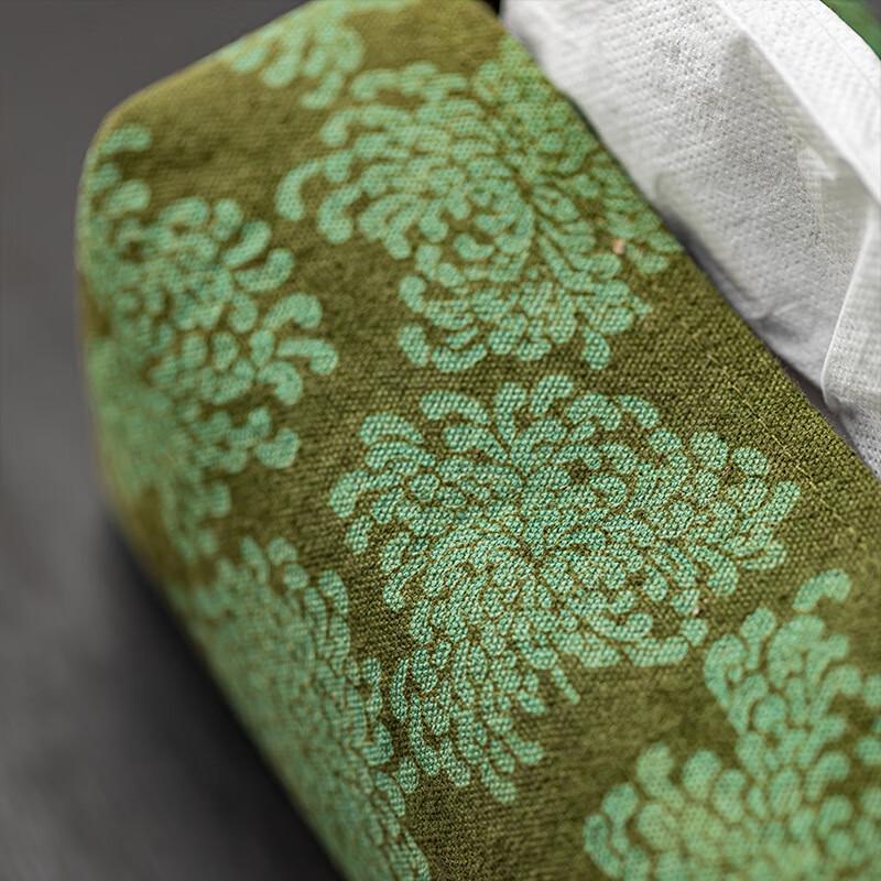 

Guan Zhuojia Tie-dye Fabric Retro Tissue Box