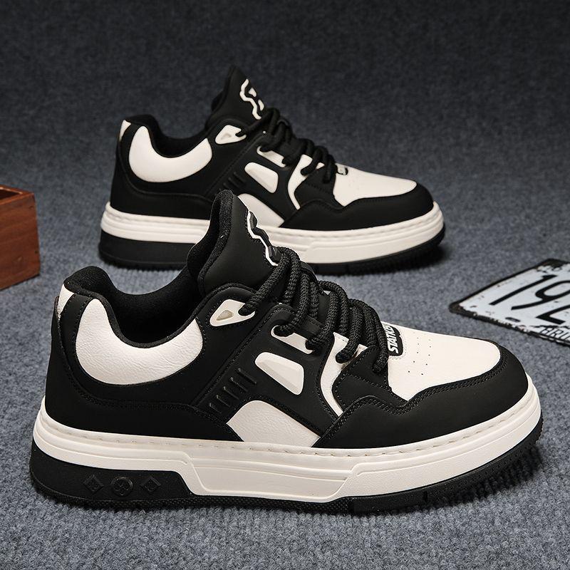 Men's 2025 Black & White Panda Sneakers - Trendy Autumn Casual Sports Shoes