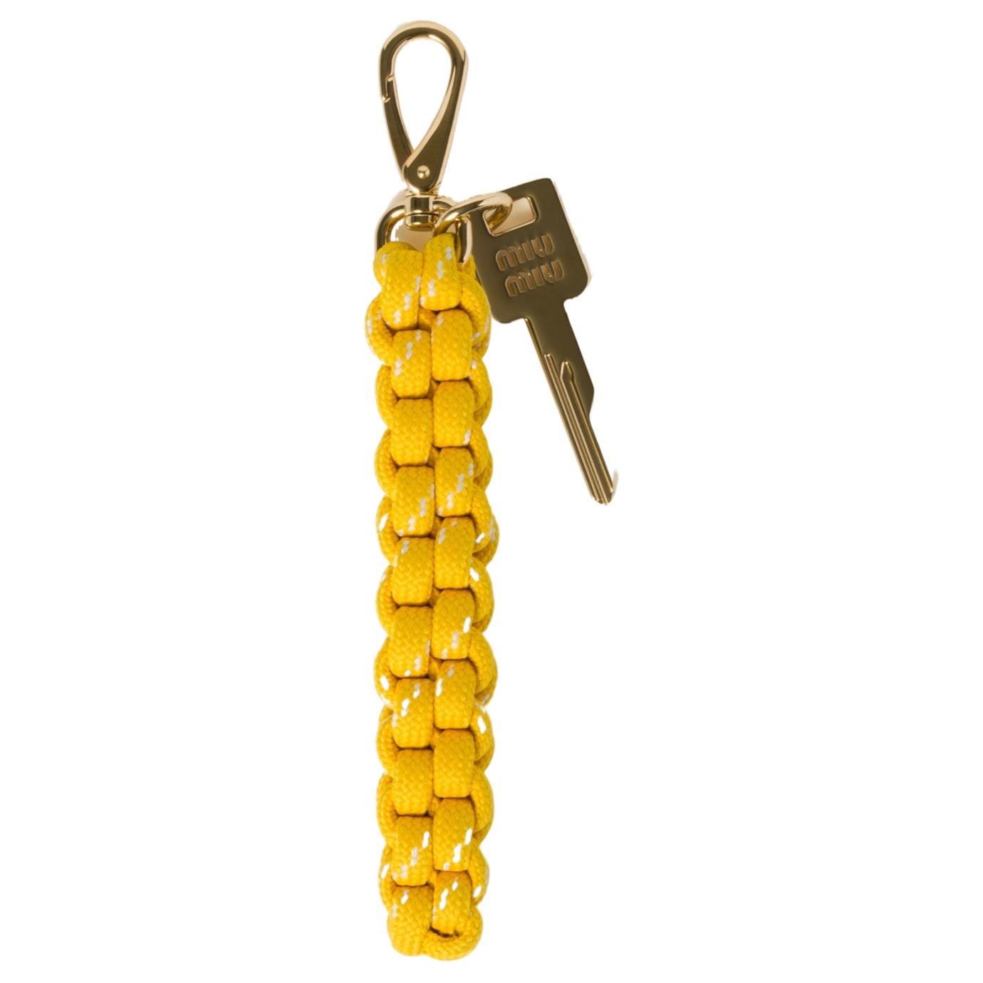 MIU MIU Fabric Keychains Women`s Yellow