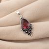 Rhodolite Gemstone 925 Sterling Silver Jewelry Designer Women Pendant 1.5" For Engagement Gift PP-70-9