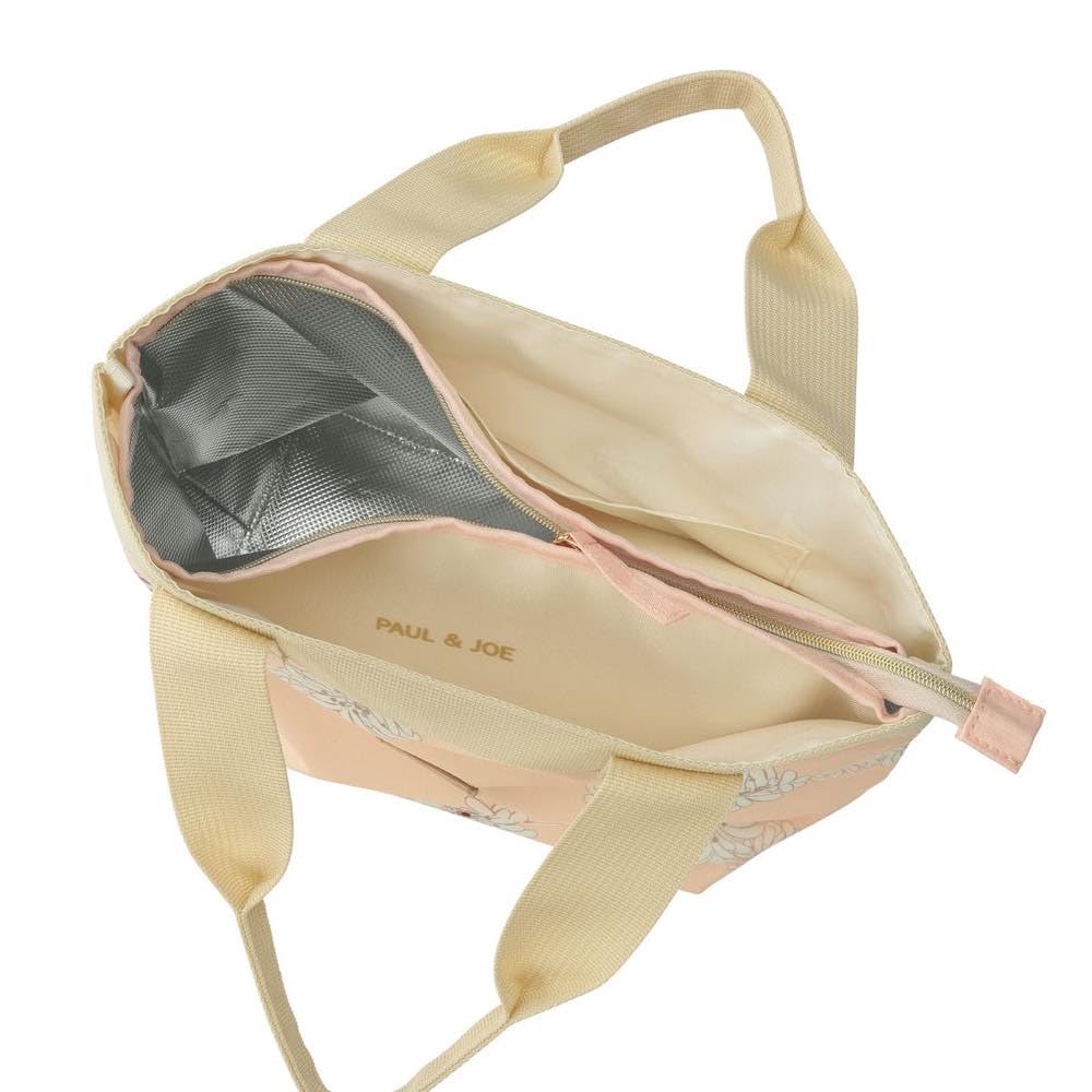 Paul & Joe Break Time Marks Lunch Tote Bag In Chrysanthemum Nude Pink (PAJB-TB07-PK)
