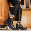 Martin Boots Men's New Men's Shoes Fashion High Sense Business Casual Shoes Leather Shoes Men's Shoes