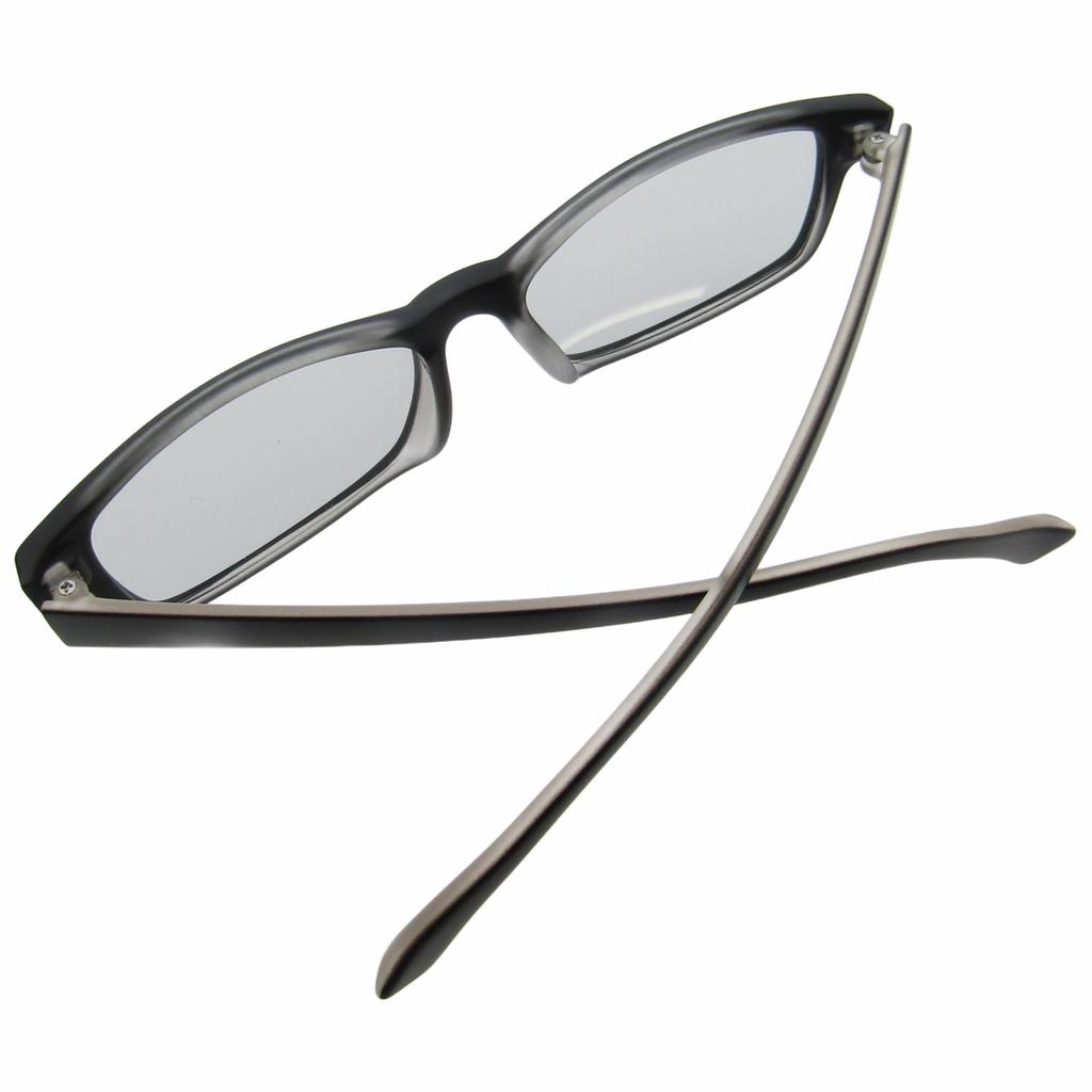 Polarized Photochromic TR90 UV 2872 Black Polarized Photochromic [KKD] Color-Changing Sunglasses, Square, Lightweight, Frame, Unisex, Protection,