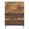 Drawer Cabinet Made of Reclaimed Wood 66 x 34.5 x 90 cm Engineered Wood