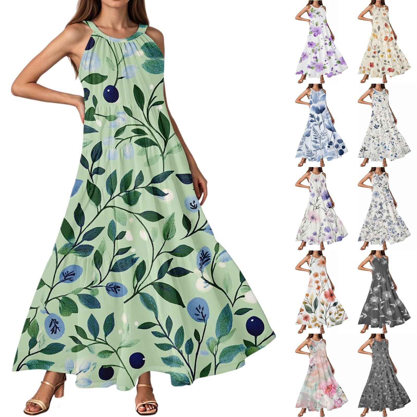 

Women s Summer Casual Fashion Suspender Sleeveless Dress S жовтий