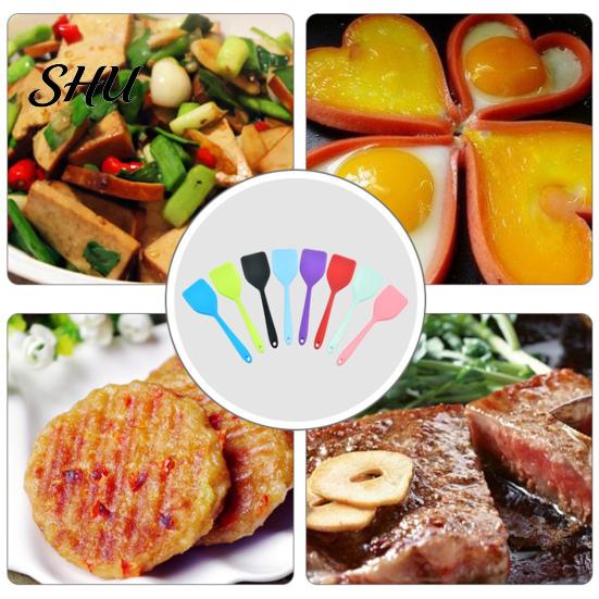 Baking Scraper Heat-resistant Cooking Spoon Compact Anti-slip Household Practical Cake Spatula BPA Free Mini Spatulas for Kitchen Barbecue Tool