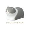 DECOLE Gorogoro Neko Chopstick Rest - Omoti (Rice Cake) - Ceramic, Approx. 27x48xh27mm