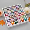 Household color handmade embroidery thread Computer embroidery thread 36 colors 120D high-brightness polyester embroidery thread set 550 yards