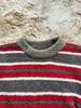2025 Winter Women's Fluffy Velvet Pajama Set - Striped Color Block, Round Neck, Thickened for Christmas and New Year.
