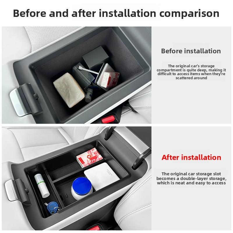 For XPENG G6 2026 Armrest Box Storage Box Interior Accessories for Modifying The Storage Compartment Under The Center Console