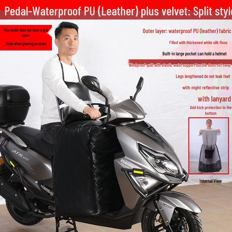 Haojue AFR125 Electric Scooter Winter Windshield – Thick, Large, Double-Sided, Waterproof