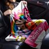 Custom Name Ms. Rachel Theme Printed Blanket - Perfect for Couch, Bed, Travel & Outdoor Use | Machine Washable, Cozy & Durable.