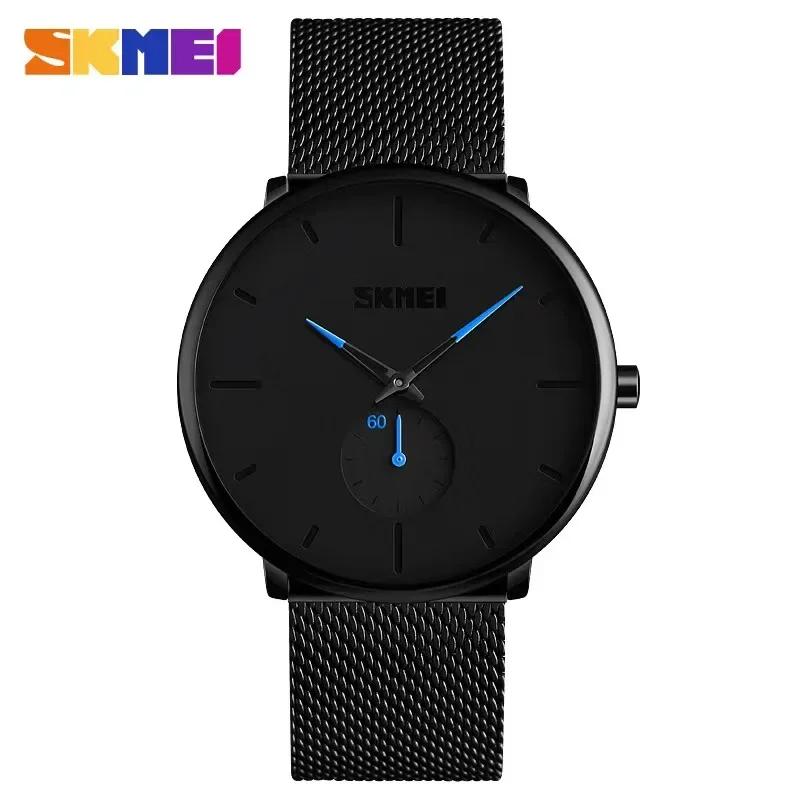 SKMEI 30M Waterproof Big Dial Display Quartz Watch Relogio Masculino Fashion Men Watch Quartz Wristwatches Women Watches 9185