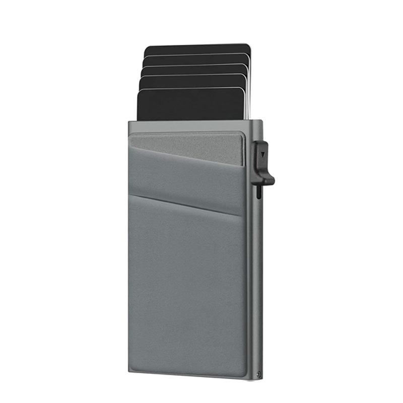 Proteggi Carte Antifurto Porta Carte Portafoglio Smart Minimalista Protezione RFID Scatola Metallica in Alluminio Custodia Porta Carte Porte Carte