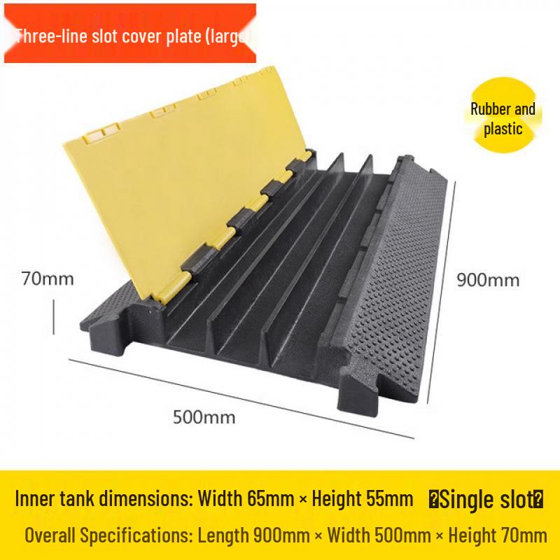 PVC Cable Protector: Outdoor Stage Floor, Anti-Pressure, Road/Truck Trench, Speed Bump