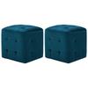 2 Pcs Bedside Tables  30x30x30 Cm Velvet Fabric