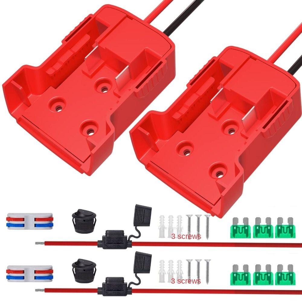 

Metal M18 Battery ABS Battery Holder Safety Base Battery Adapter DIY,