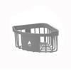 Plastic Storage Rack Organizer Punch Free Corner Organizer Hollow Design Shower Shelf  Kitchen