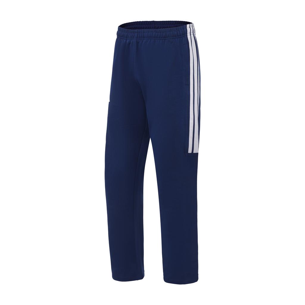 adidas Taekwondo 3-Stripes Classic Retro Straight Leg Hoodie Cotton Two-Piece Casual Sports Suit Unisex Sweatsuit Dark-Blue CLTR02JTK-DBW+TR411TK-NBW