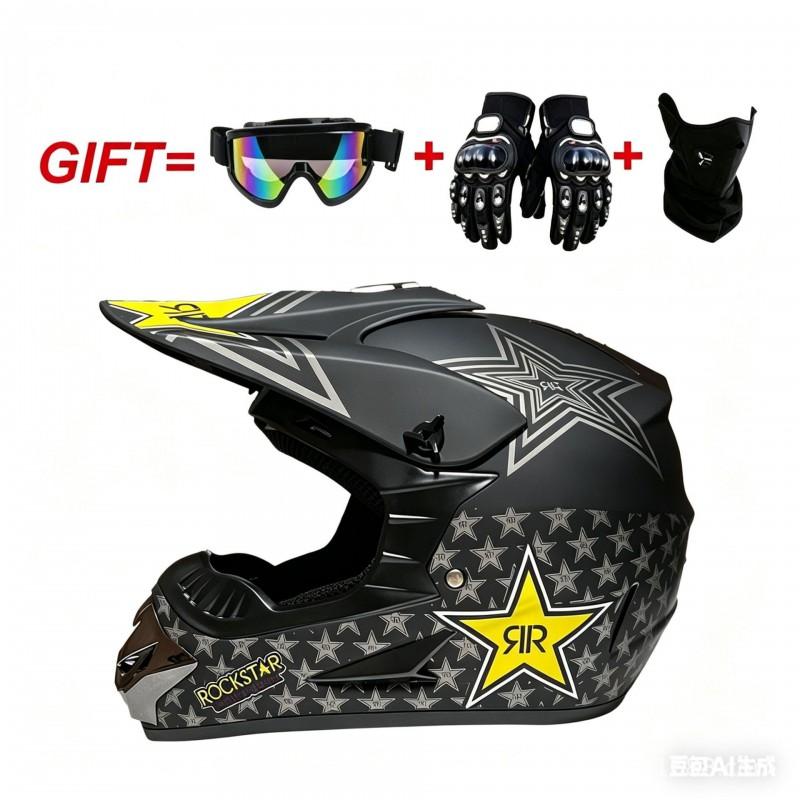 Full Face Motorcycle Helmet Men Women Adult Racing Off-Road Dirt Bike ATV Quad BMX Mountain Downhill