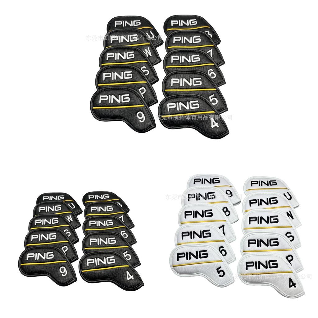 Sada návleků na hlavy želez na golf s vyšívaným magnetickým zapínáním Pro golfisty a jako dárek