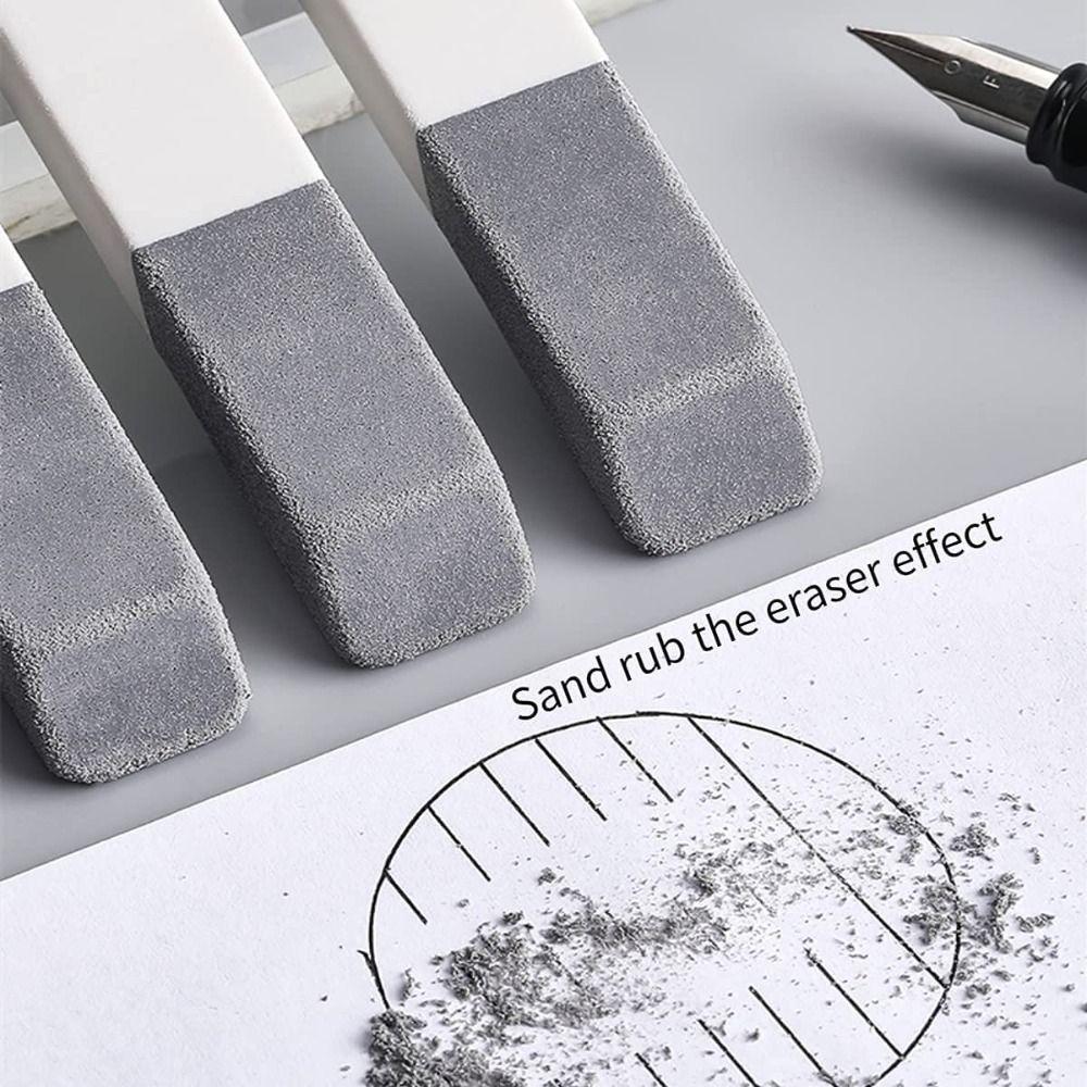 1PCS Matte Frosted Eraser Traceless Writing Correction Tool Pen Eraser Ballpoint Pen Ink
