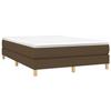 Maison Exclusive - Sommier à lattes de lit avec matelas Marron foncé 140x200 cm