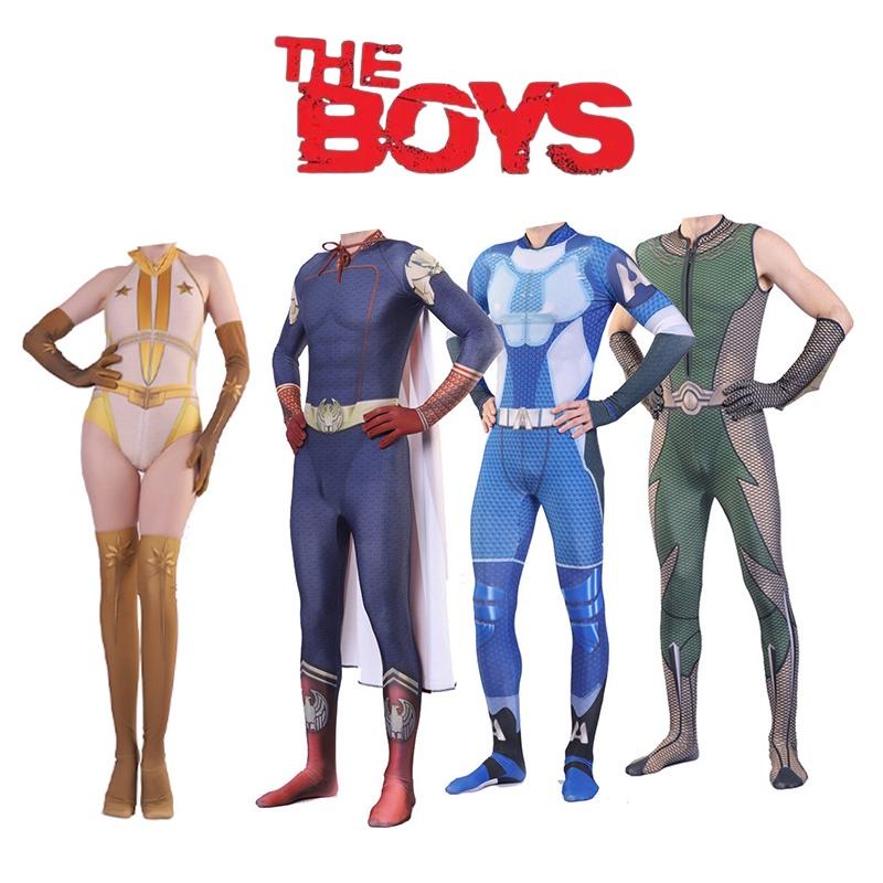 Boys Cosplay The Costumes Adults Kids Homelander Atrain Starlight Halloween
