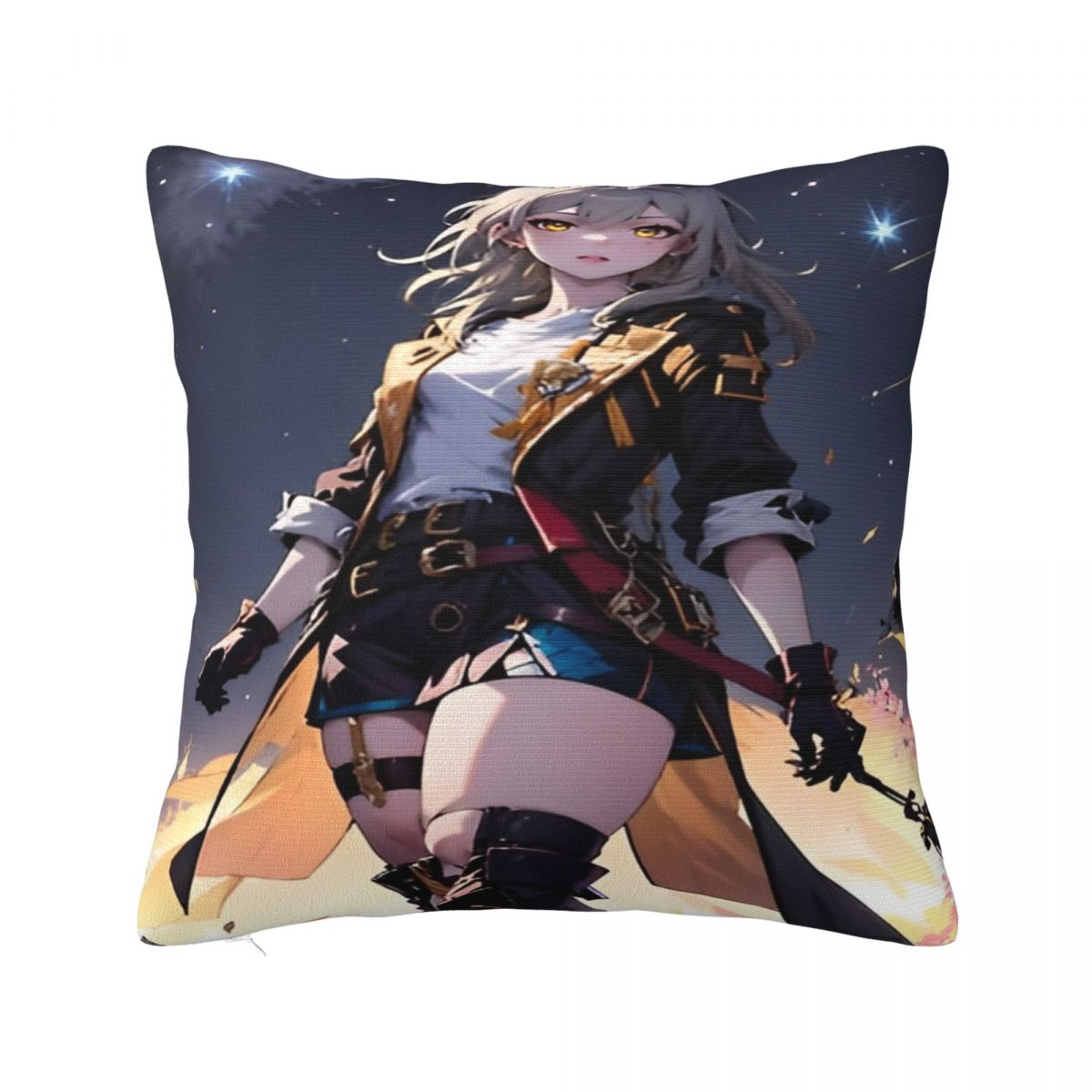 

Firefly #3 - Honkai Star Rail Fanart Pillowcase Merch Printed Cushion Cover Pillow Covers Car Decor Zipper Multi-Size 12x12Inch
