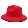 Top Hat do obszywania, Kapelusz Jazzowy Kopułowy, Filcowy Kapelusz w Stylu Zagranicznym Męski i Damski, Kapelusz Wełniany, Kapelusz Fedora, Kapelusz Przeciwsłoneczny.