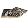 Copper Material Shower Drain Kit Square Shape Drain Strainer Floor Drain Grate  Shower Room