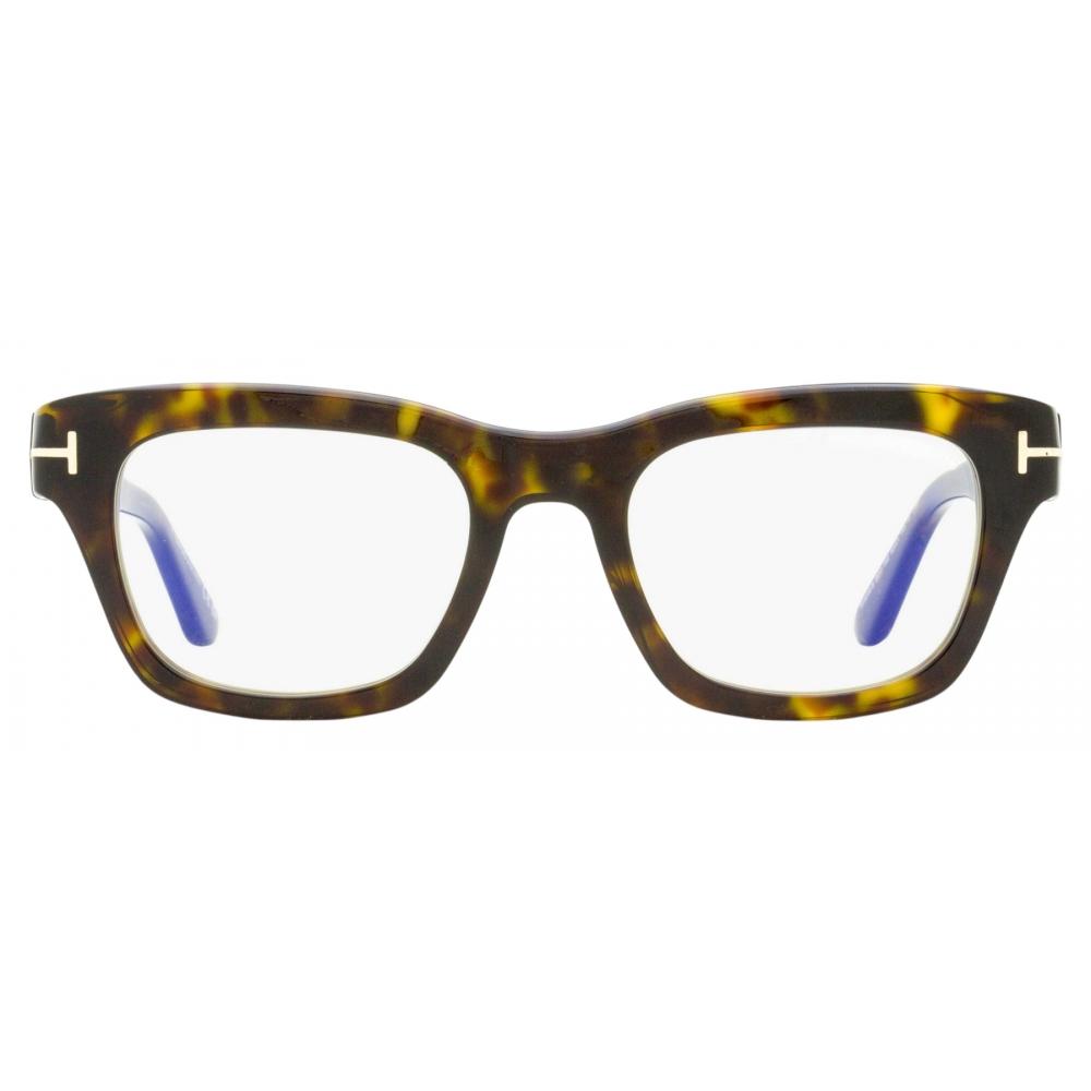 Tom Ford Unisex Blue Block Signature Eyeglasses 52mm Tf6036 B 052 Dark Havana