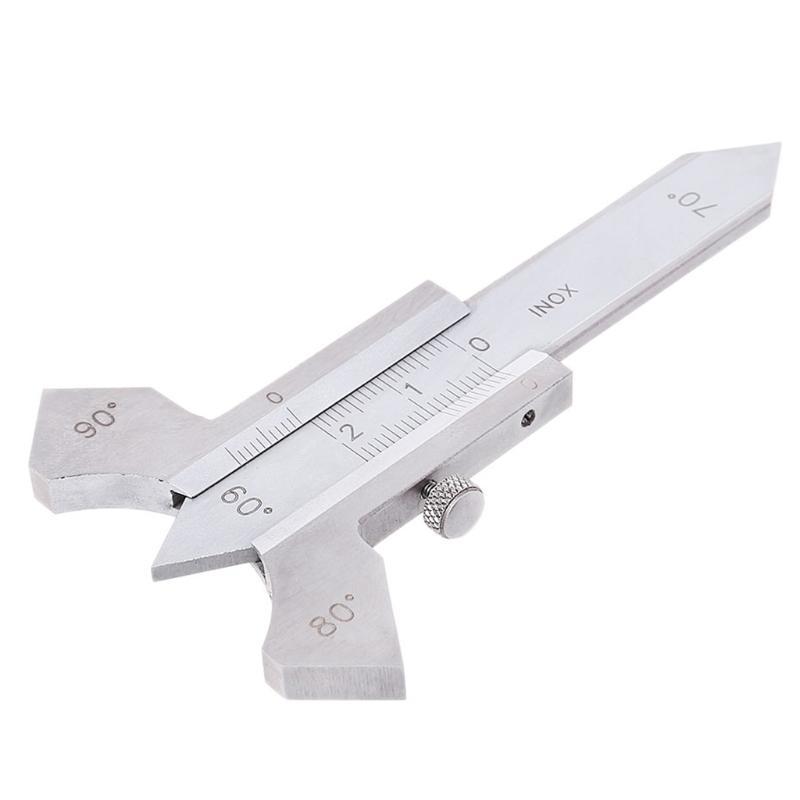 24TE Stainless Steel Gauge Ruler Hand Measurment Working Tool 0-20mm CN