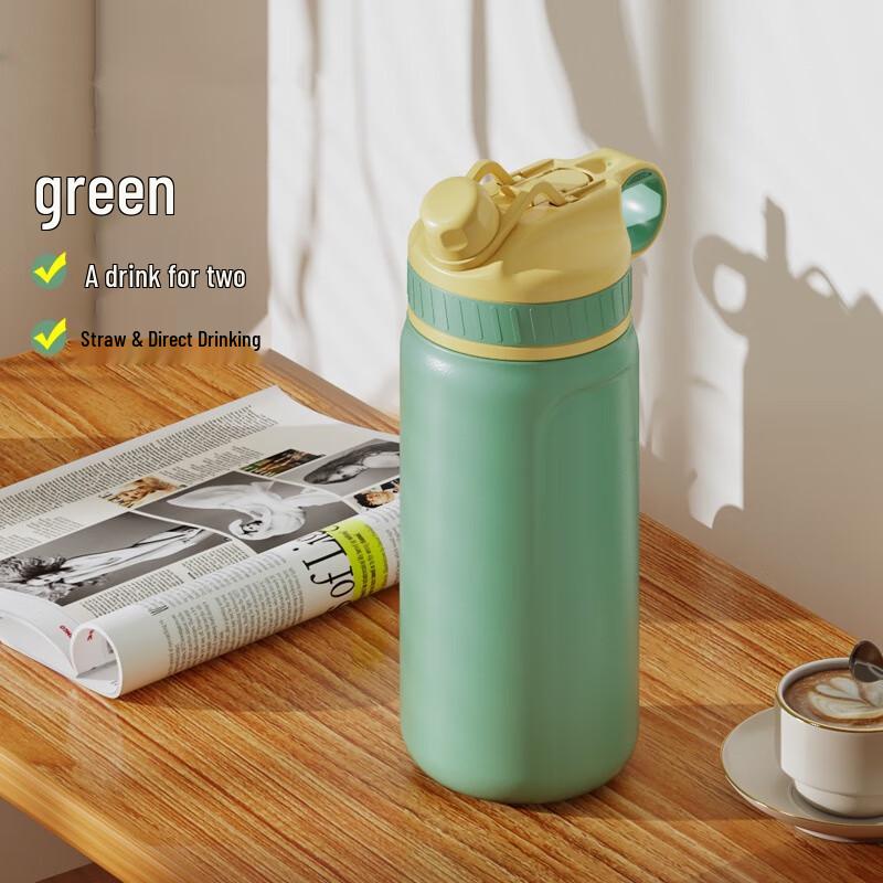 MRSIKEY 316L Stainless Steel Dual-Drink Insulated Bottle