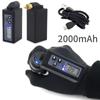 Professionelle Mini-Tattoo-Batterie, kabellose Stromversorgung, 2000 mAh, RCA/DC-Kabel, 0,1 V, präzise Einstellung