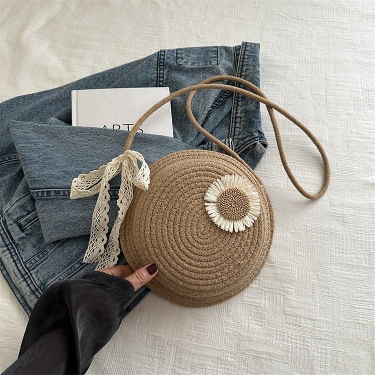 Stylish Woven Tote Bag 2024 Featuring Floral Design Perfect For Beach Days And Casual Outings