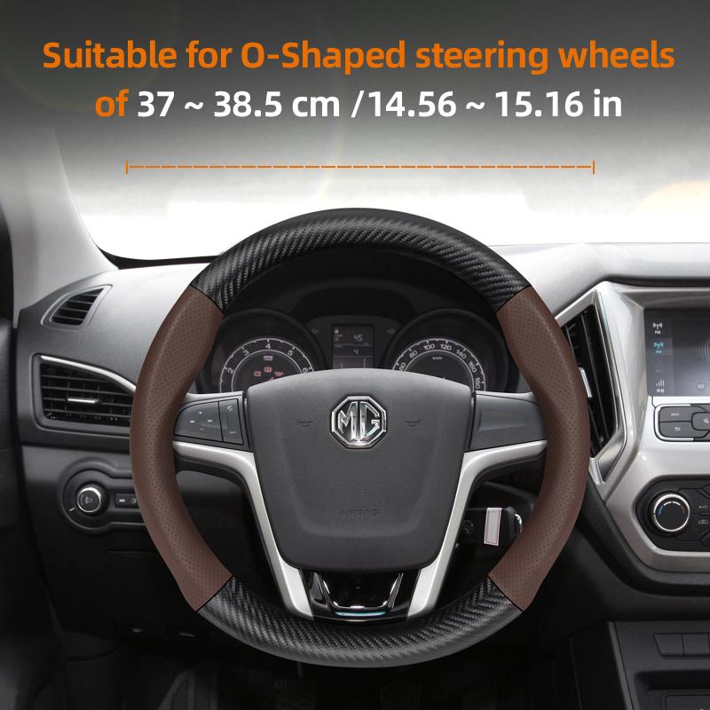 Applicable To Mg Carbon Fiber Texture Steering Wheel Covers for Vehicles Such As Zs, Mg3, One Mg4, Mulan Hs 5, 6 Hector Gt, and
