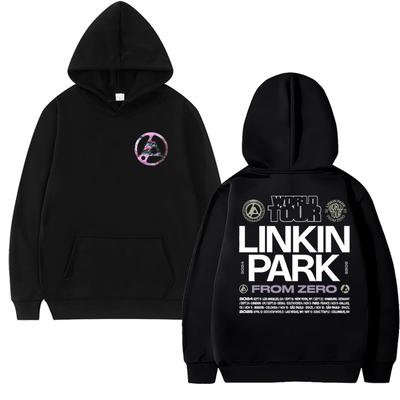 Rocková kapela Linkin Park Světové turné Pánská podzimní/zimní mikina Harajuku styl Módní Streetová Teplá s dlouhým rukávem Pulovr Oblečení