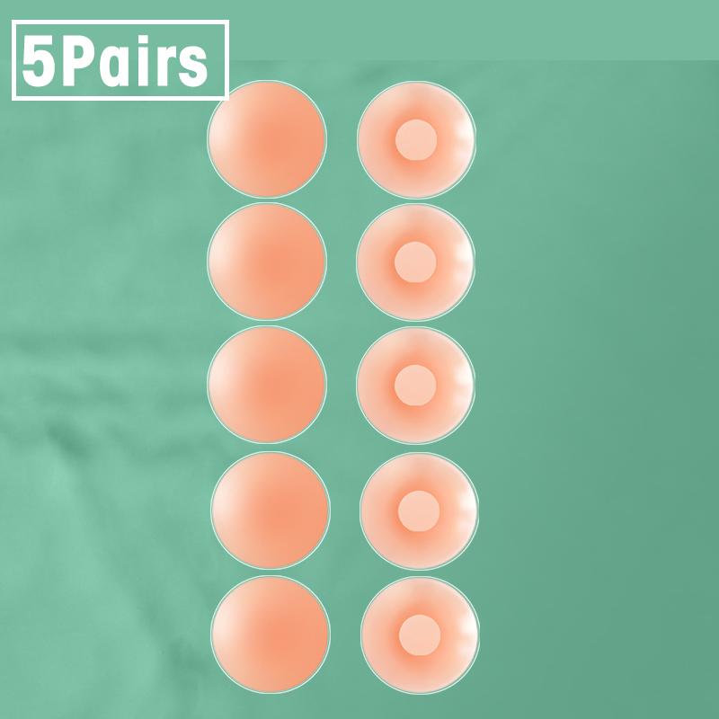 10pcs Reusable Silicone Nipple Cover Women Bra Sticker Breast Petal Strapless Lift Up Bra Invisible Boob Tape Pads Chest Pasties
