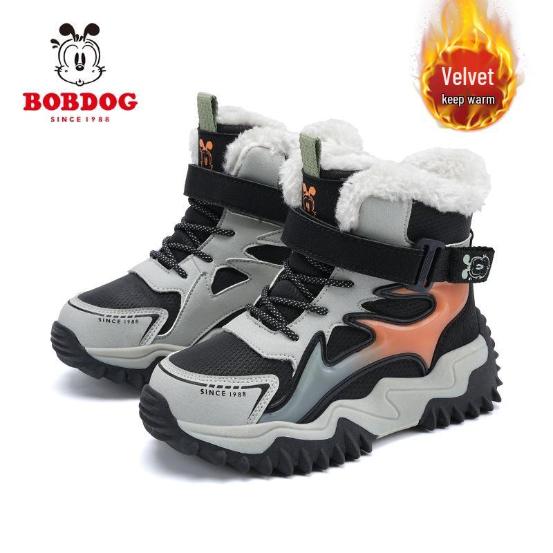 

Bobodou Boys & Girls Non-Slip Warm Snow Boots for Kids 36 чорний/синій
