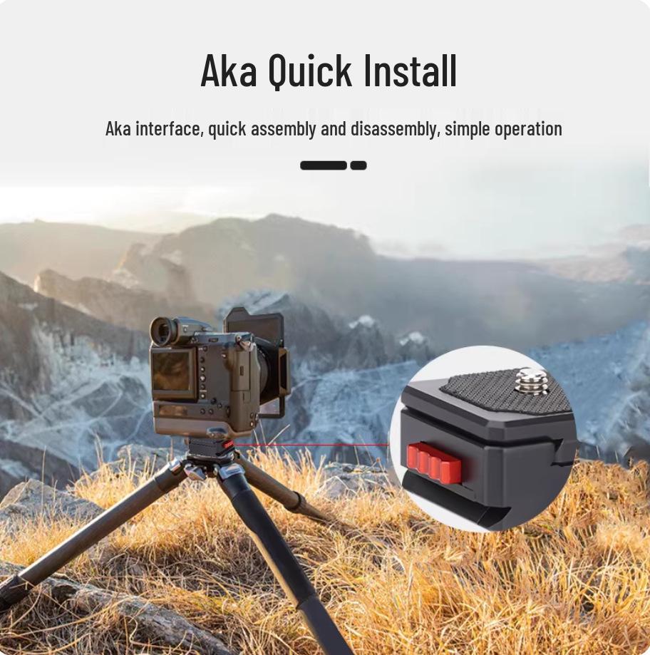 

Tripod Base Clamp DSLR Stabilizer with Quick Release Plate and Pan Head Slider Aluminum Alloy