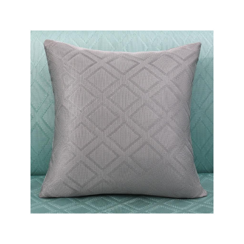 Living room sofa ice silk pillowcase, cool and breathable summer cushion, double-sided diamond shaped summer car backrest cushion