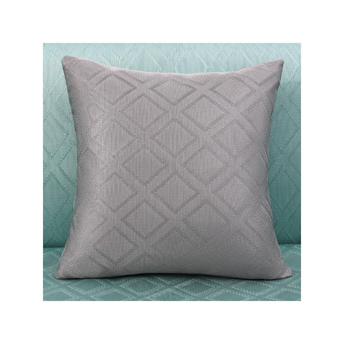 

Living room sofa ice silk pillowcase, cool and breathable summer cushion, double-sided diamond shaped summer car backrest cushion 40x40cm сірий