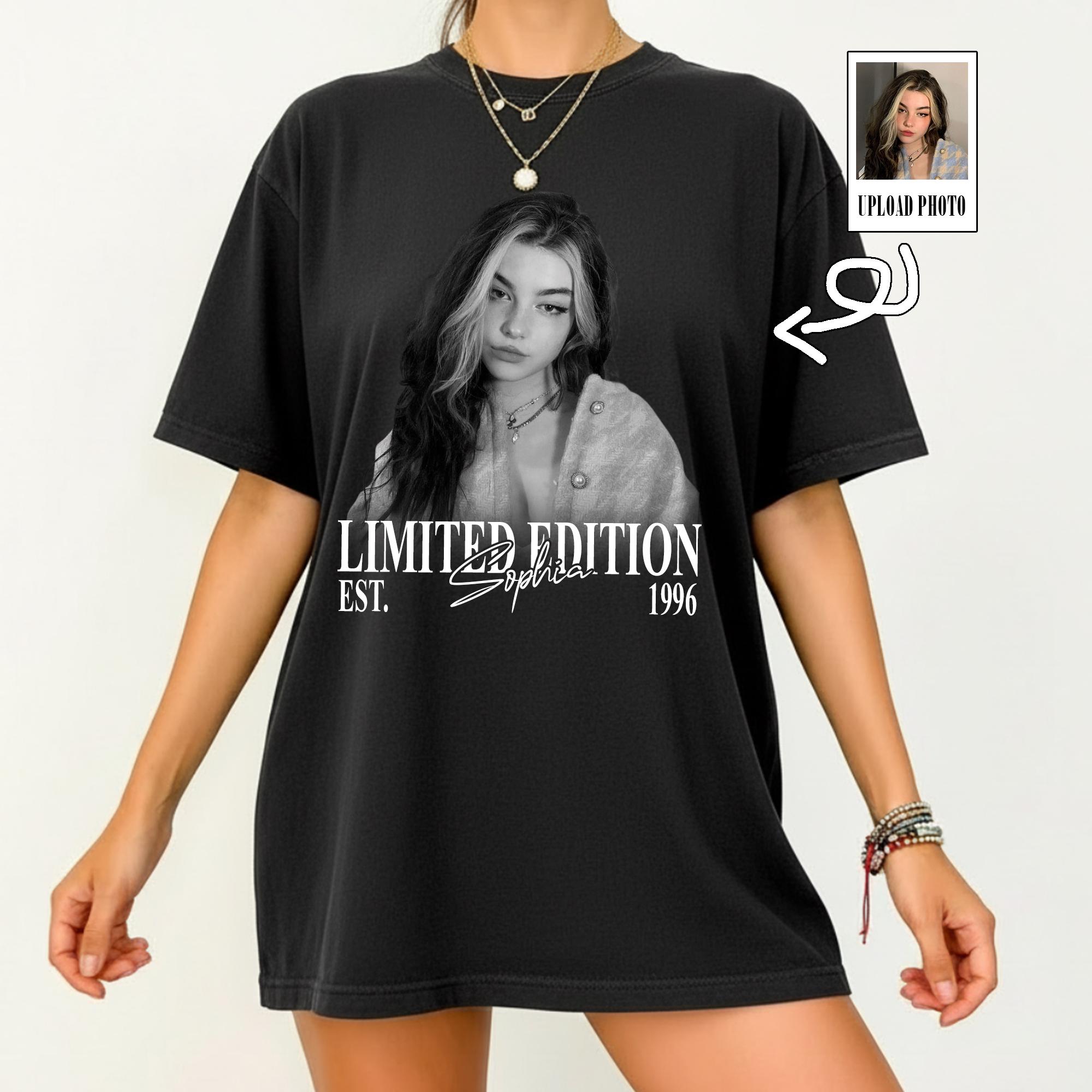 

Vintage Photo and Year Shirt Custom Picture Birthday Shirt 30th Birthday Gift 40th Birthday Gift Retro 30th Birthday Shirt S