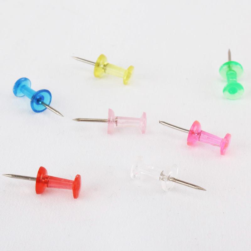Colorful Transparent Pushpins for Art & Office Cork Boards