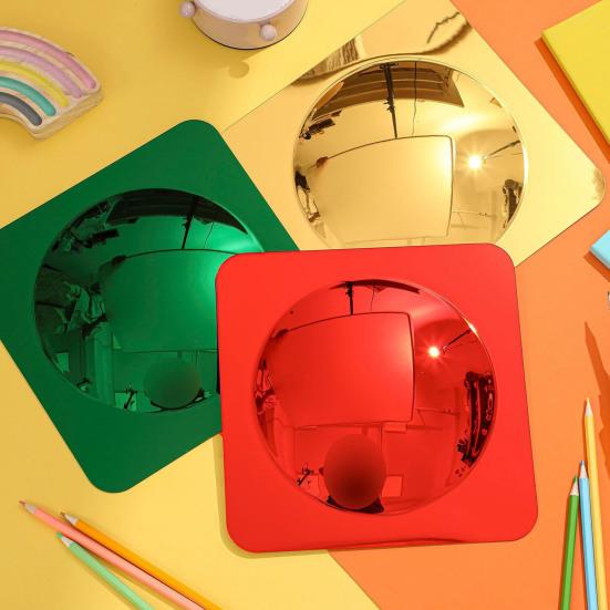 3 Pcs Sensory Bubble Wall Mirror Interactive Acrylic Mirror for Kids Kindergarten Sensory Room Science Classroom Decor Sensory Toy