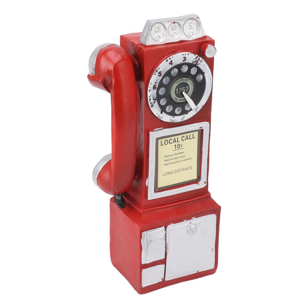 Decorative Phone Model Fashionable Classic Vintage Exquisite Resin Telephone Model Decoration for Bar